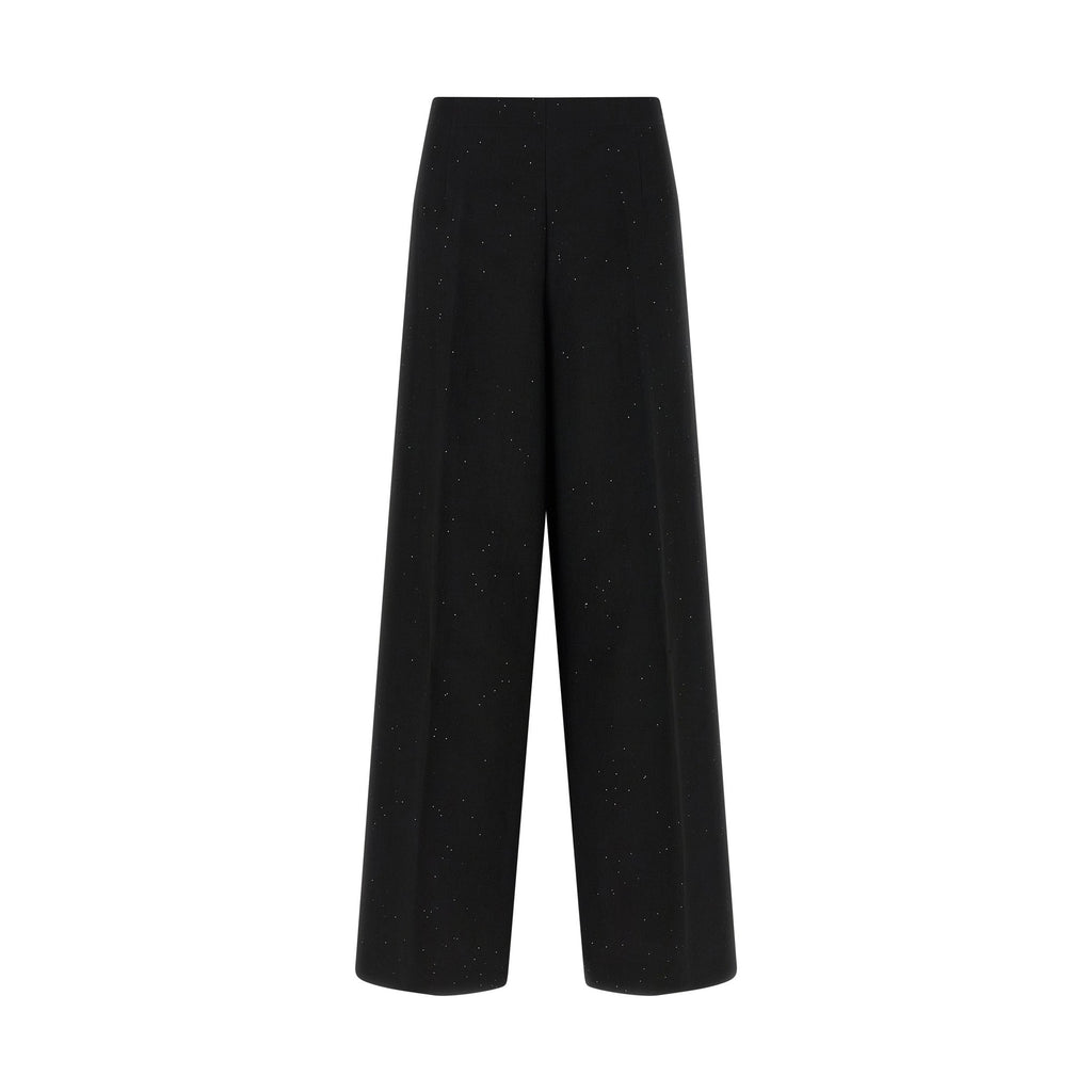 Herno Black Viscose Pants