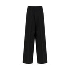 Herno Black Viscose Pants