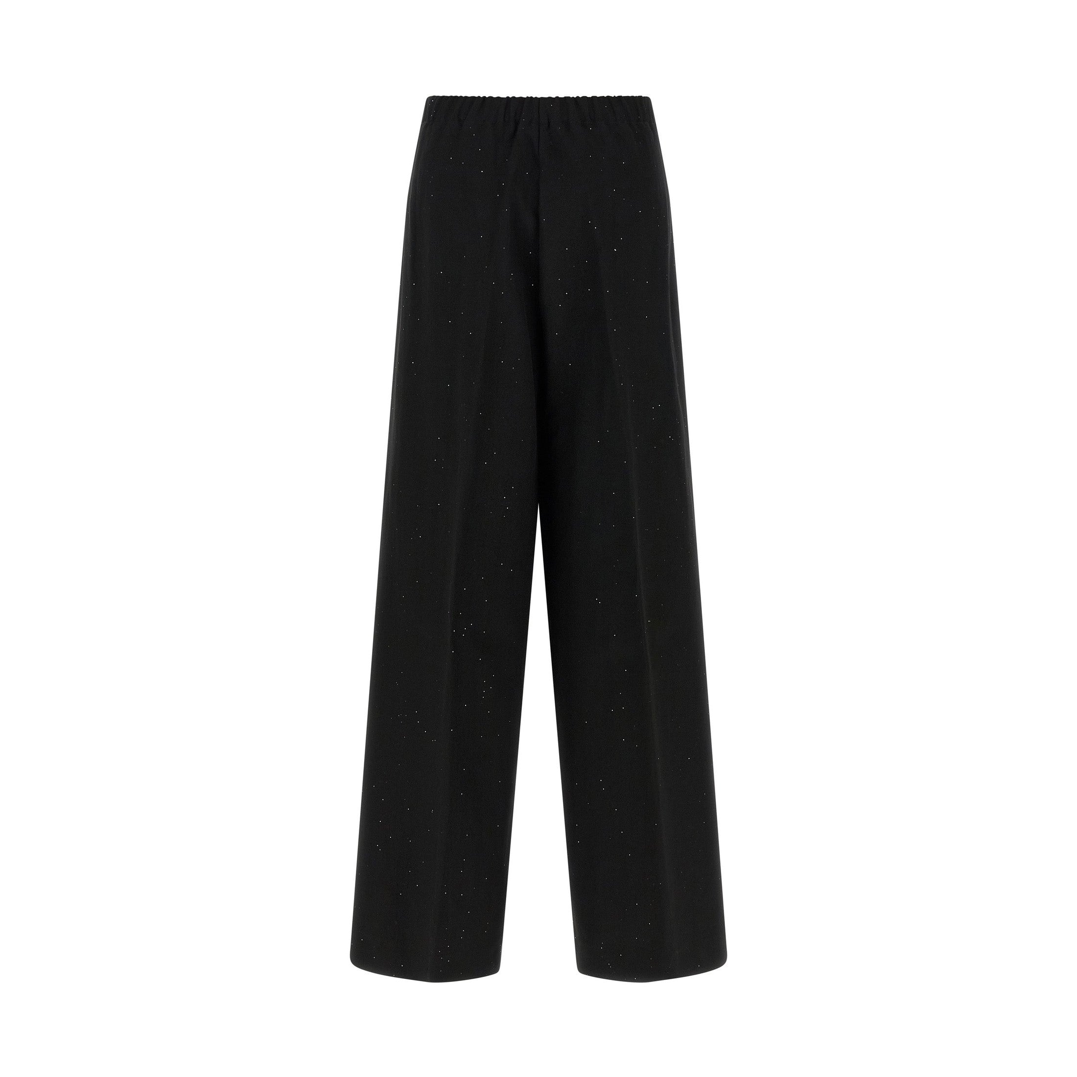 Herno Black Viscose Pants