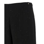 Herno Black Viscose Pants