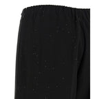 Herno Black Viscose Pants