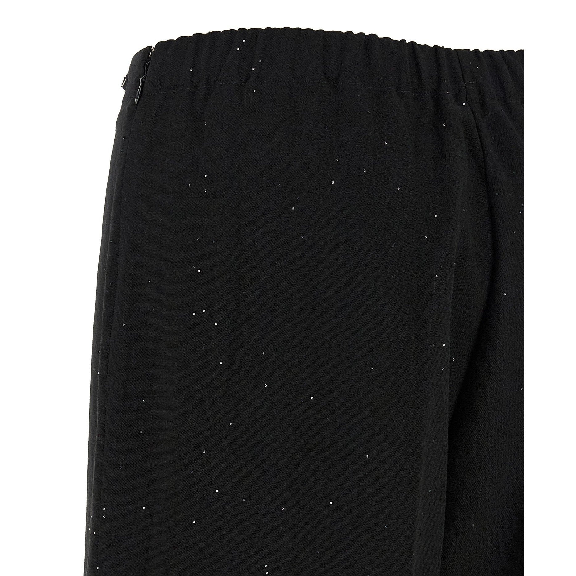 Herno Black Viscose Pants