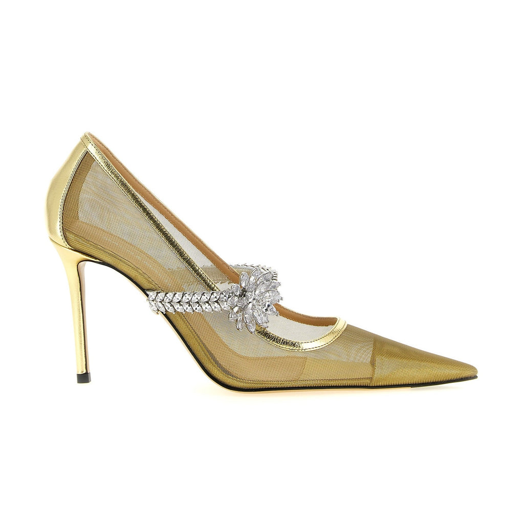 MACH & MACH Gold Polyamide High Heel Pumps