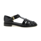 Church's Black Calfskin Flat Sandals