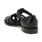 Church's Black Calfskin Flat Sandals