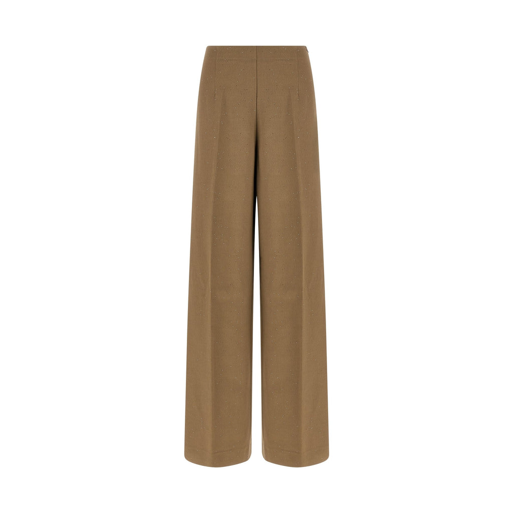 Herno Brown Viscose Casual Pants