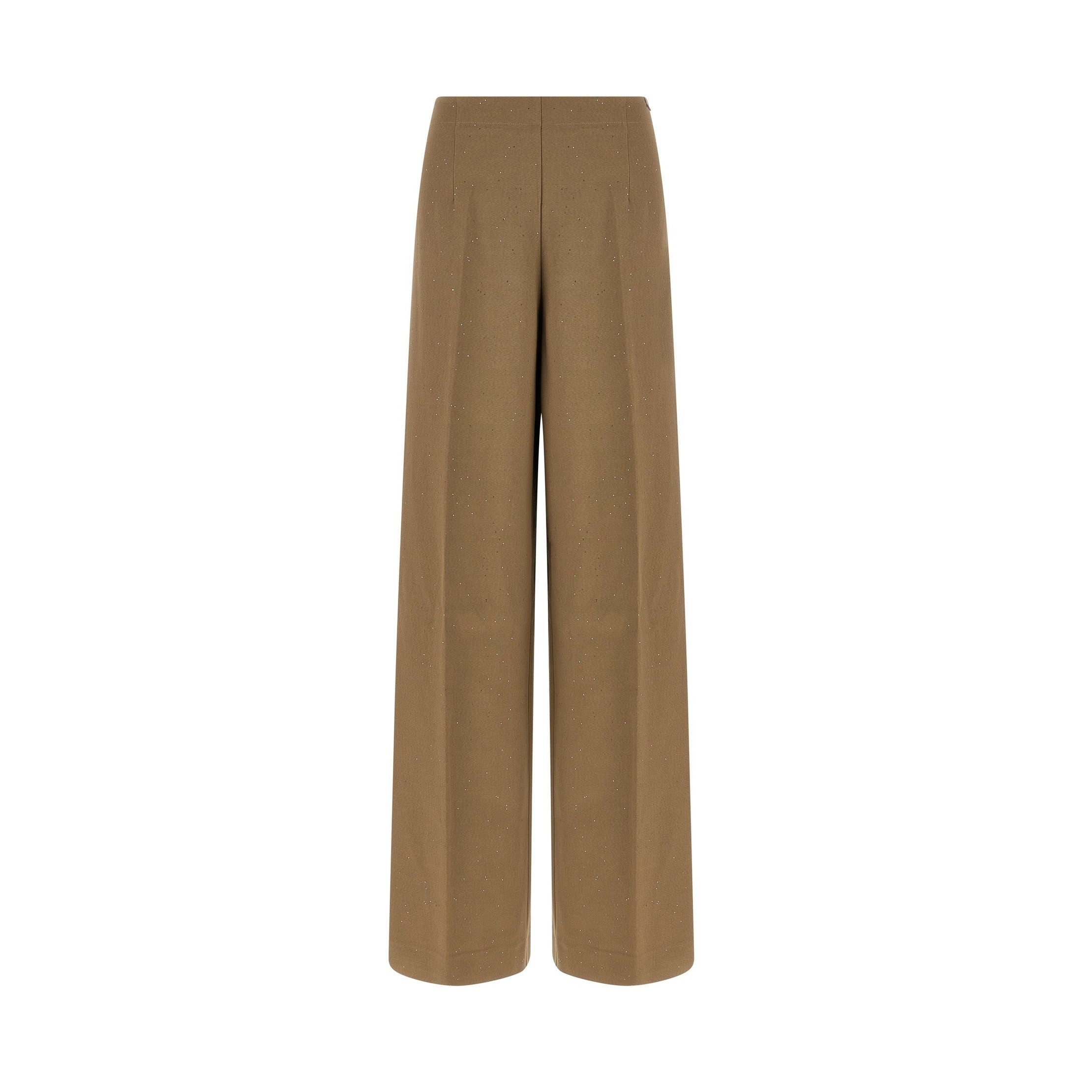 Herno Brown Viscose Casual Pants
