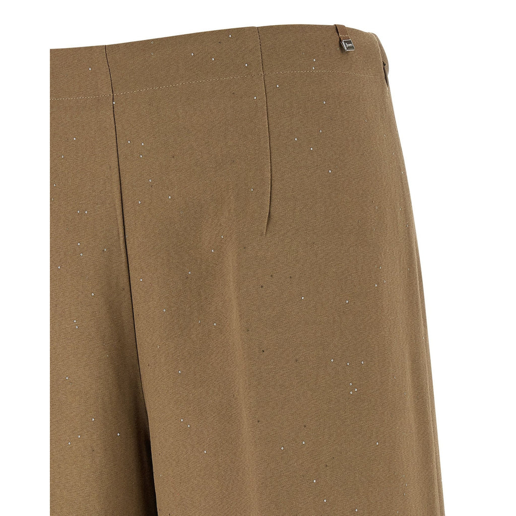 Herno Brown Viscose Casual Pants