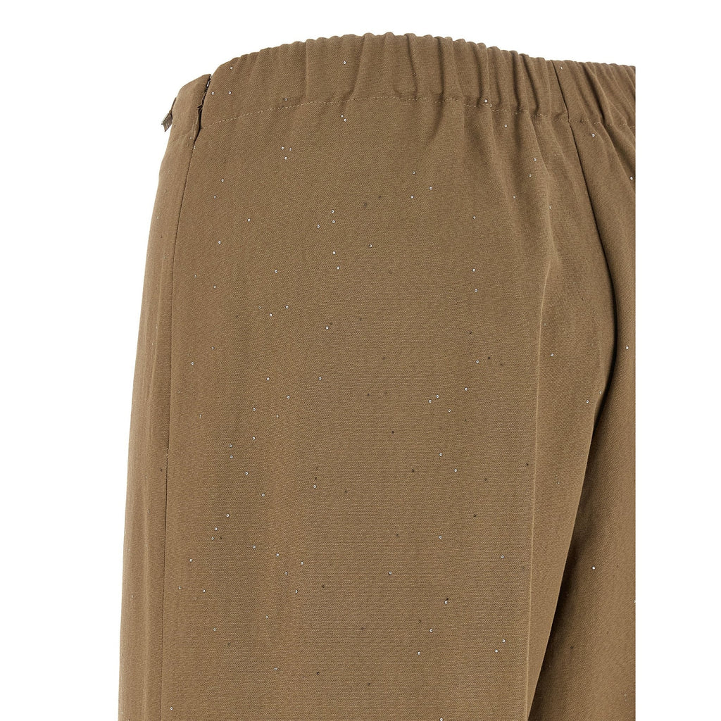 Herno Brown Viscose Casual Pants