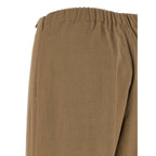 Herno Brown Viscose Casual Pants