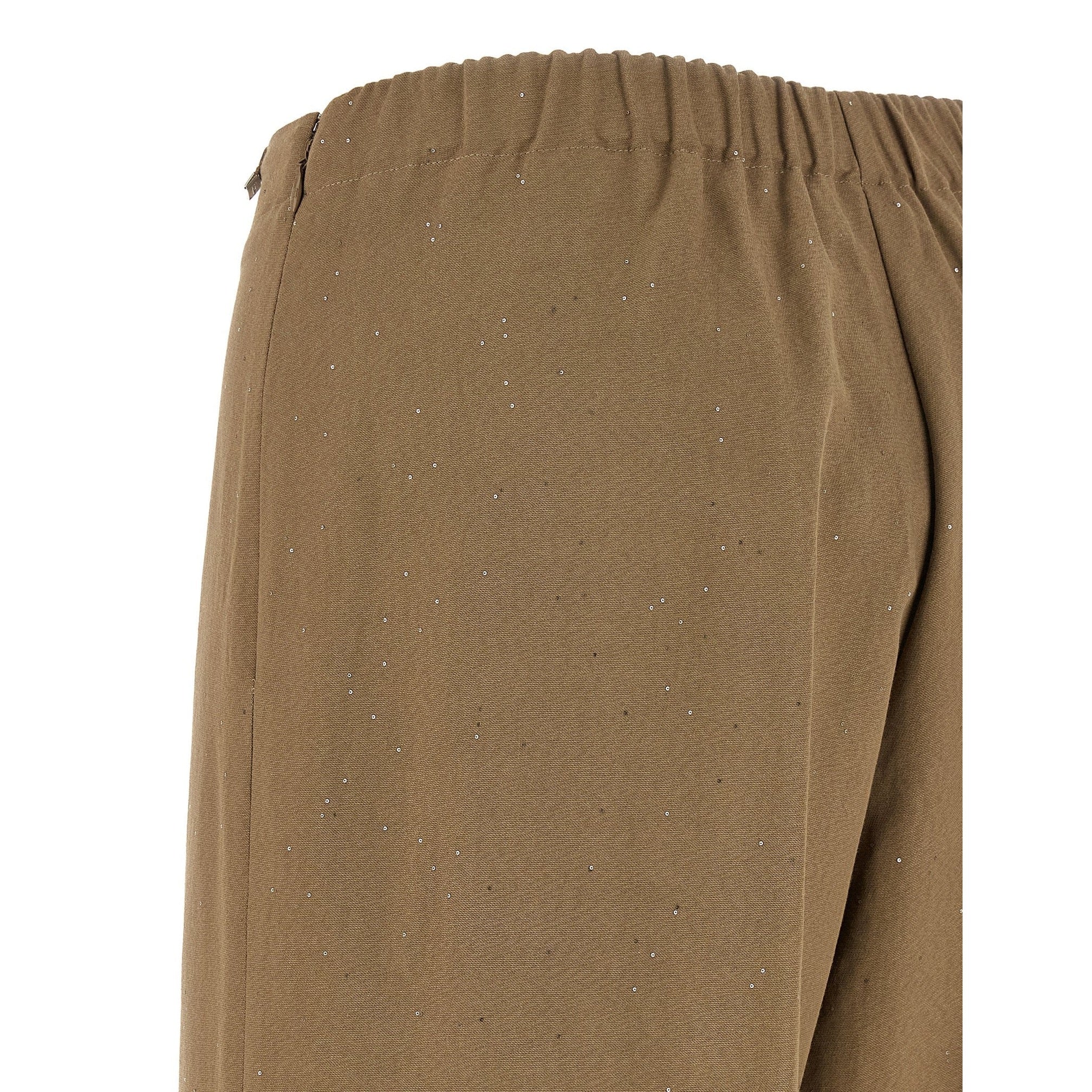 Herno Brown Viscose Casual Pants