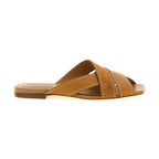 Tod's Beige Calfskin Slides