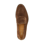Brunello Cucinelli Brown Calfskin Slip-On Loafers