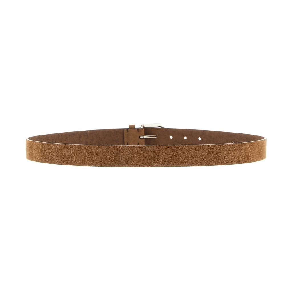 Brunello Cucinelli Brown Bull Skin Regular Belt