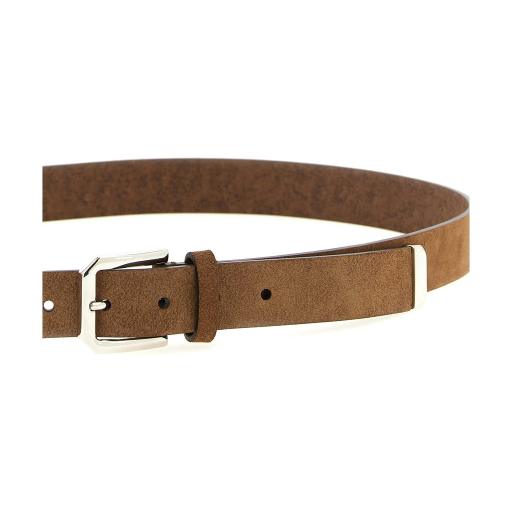 Brunello Cucinelli Brown Bull Skin Regular Belt
