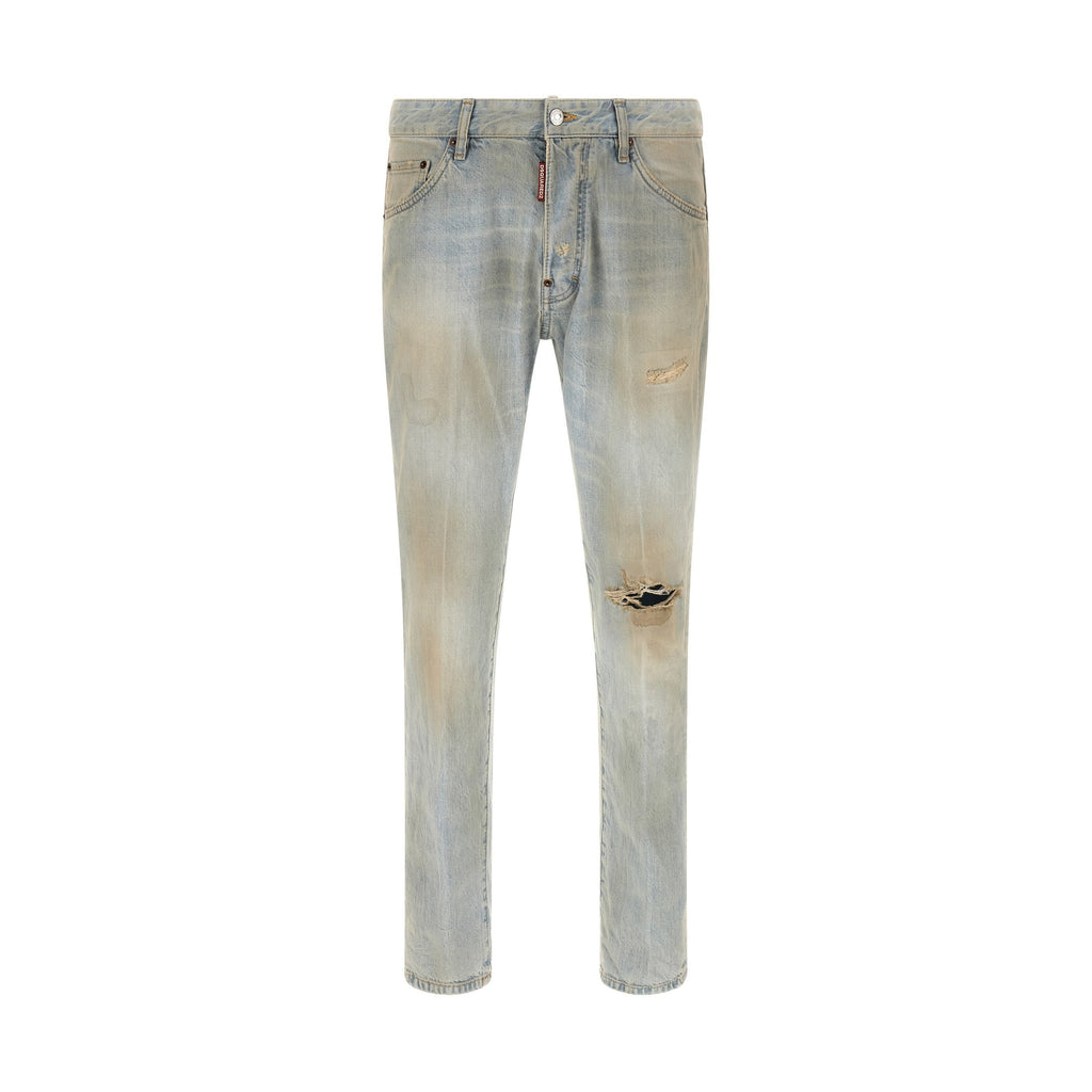 Dsquared² Blue Cotton Jeans Denim