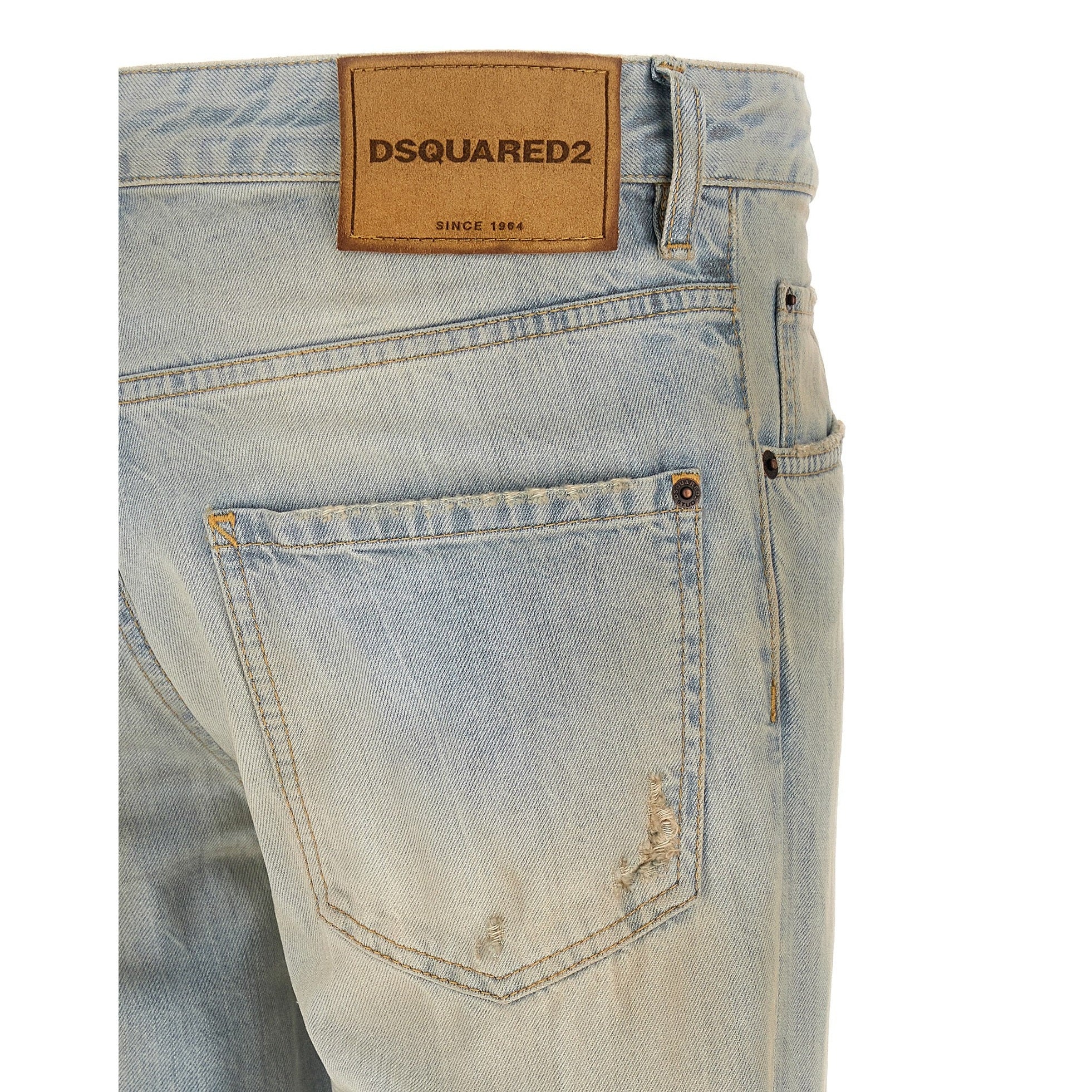 Dsquared² Blue Cotton Jeans Denim