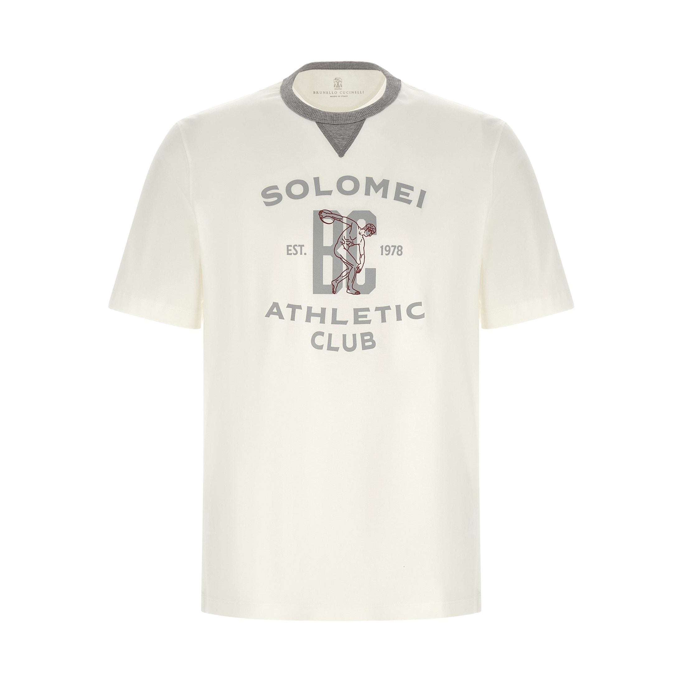 Brunello Cucinelli White Cotton T-Shirt