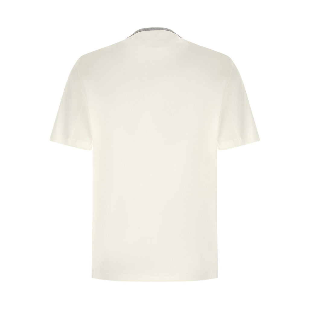 Brunello Cucinelli White Cotton T-Shirt