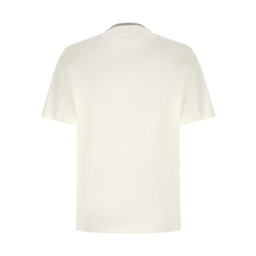 Brunello Cucinelli White Cotton T-Shirt