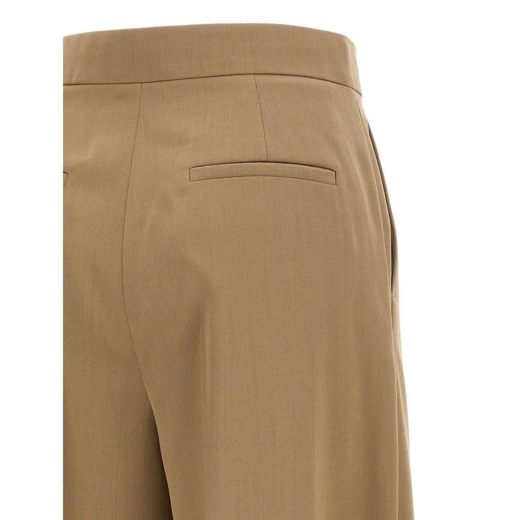 Max Mara Brown Virgin Wool Casual Pants
