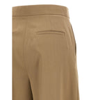 Max Mara Brown Virgin Wool Casual Pants