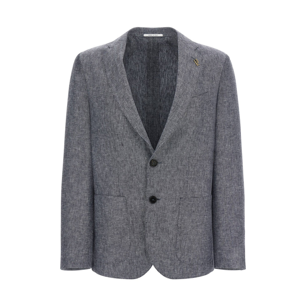 Pal Zileri Blue Linen Blazer