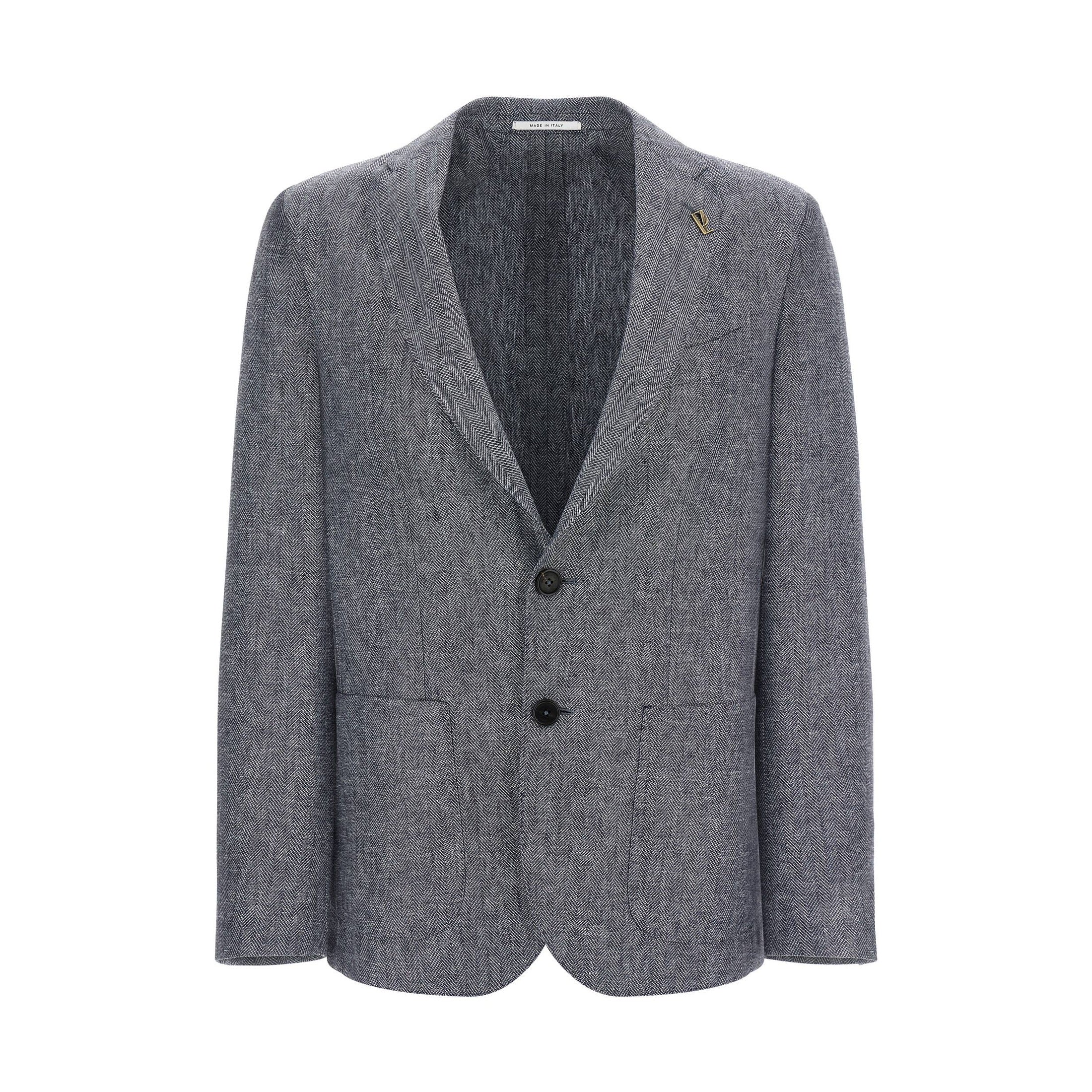 Pal Zileri Blue Linen Blazer