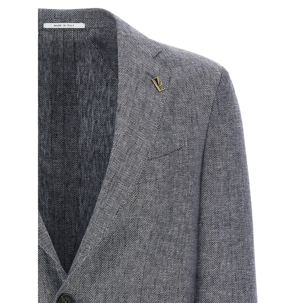 Pal Zileri Blue Linen Blazer