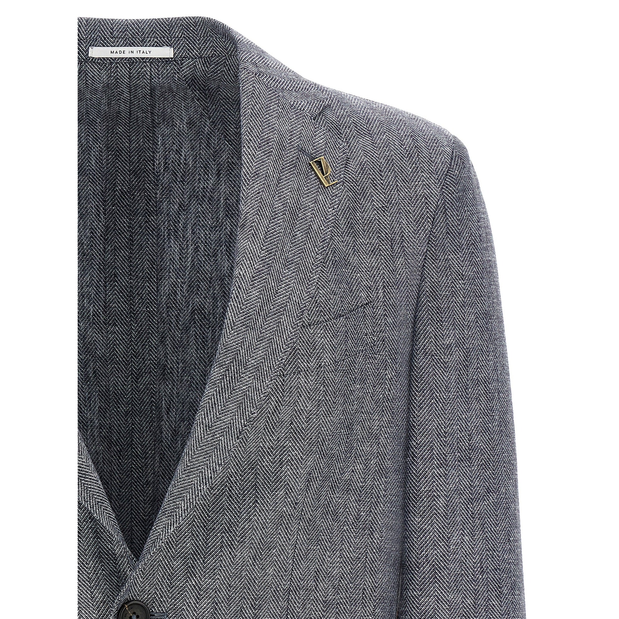 Pal Zileri Blue Linen Blazer