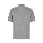 Brunello Cucinelli Gray Cotton Polo Shirt