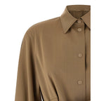 Max Mara Beige Virgin Wool Blouse