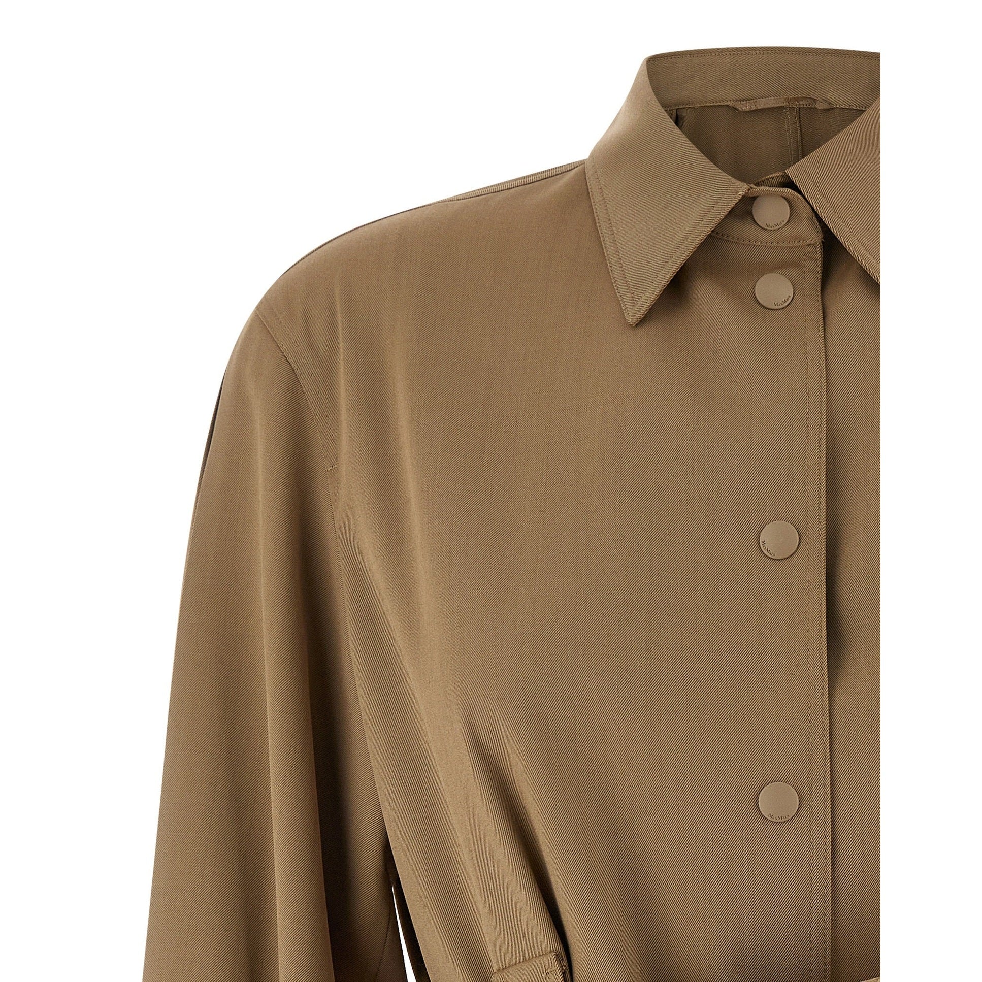 Max Mara Beige Virgin Wool Blouse
