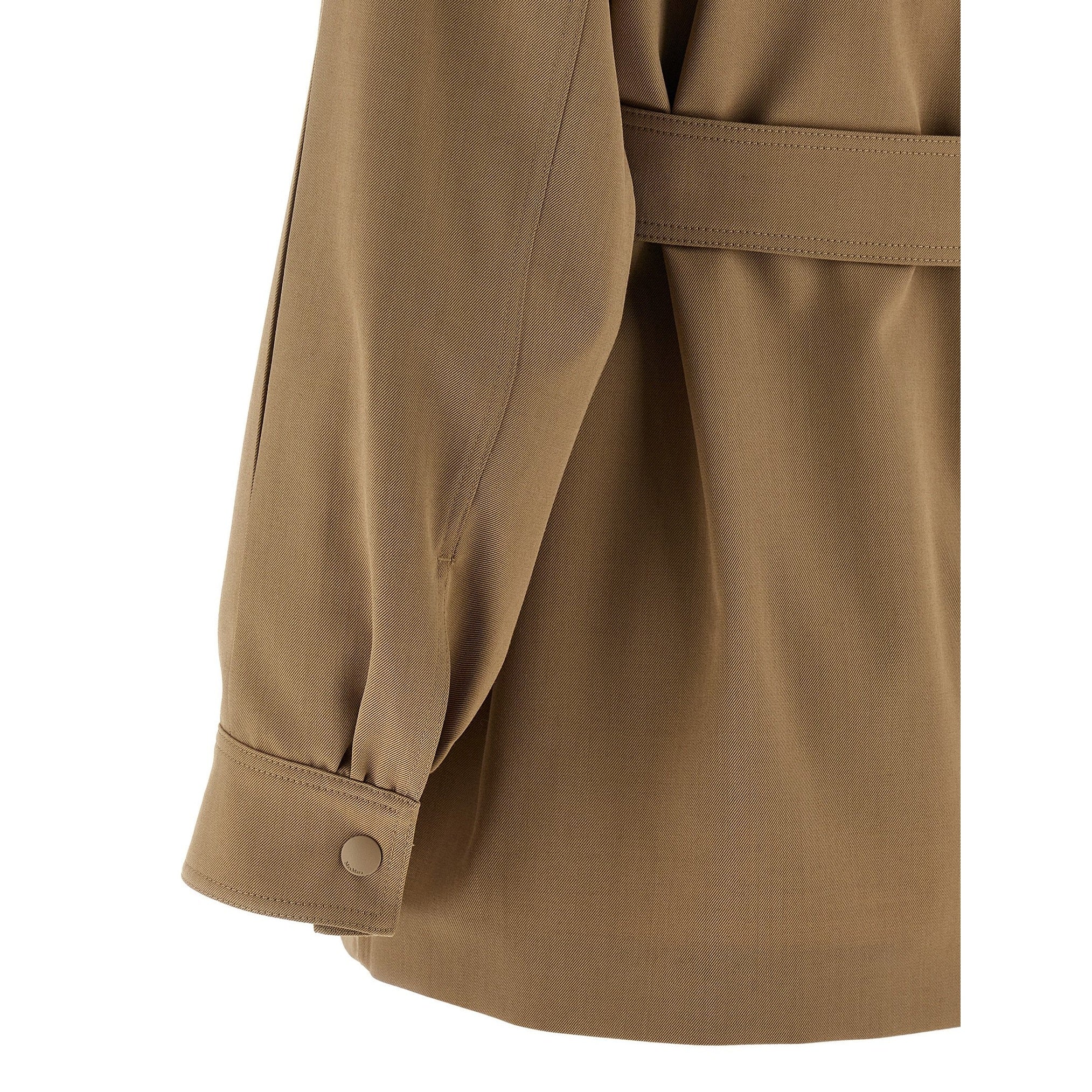 Max Mara Beige Virgin Wool Blouse