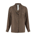 Max Mara Brown Silk Blouse
