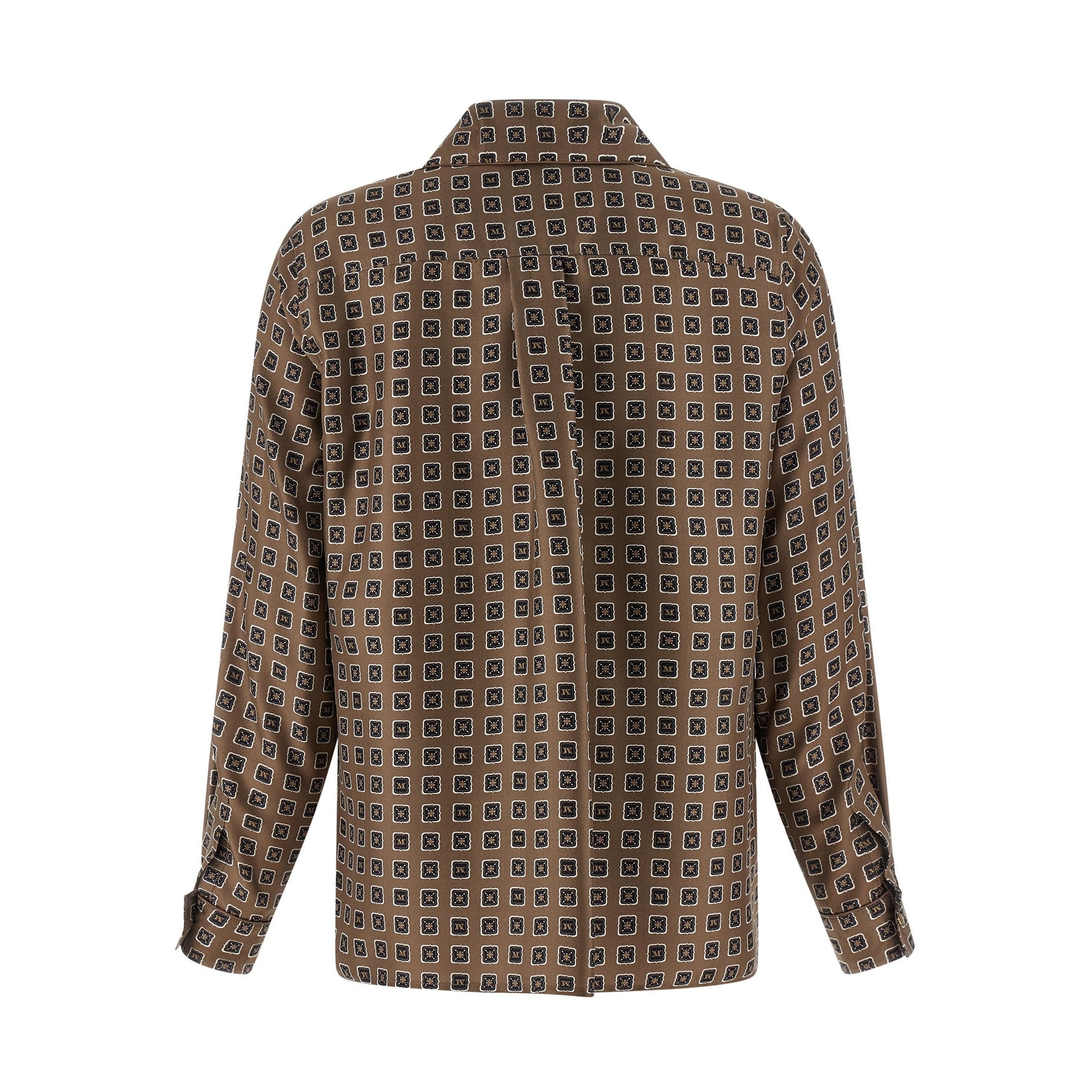Max Mara Brown Silk Blouse