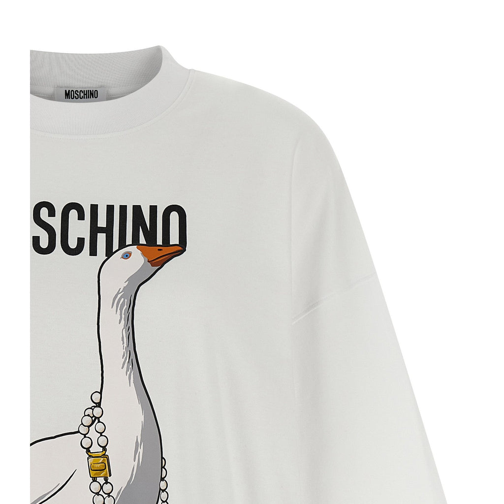 Moschino White Cotton Short Dress