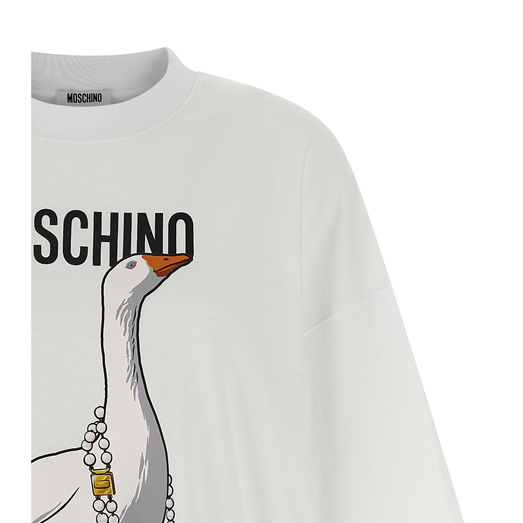 Moschino White Cotton Short Dress