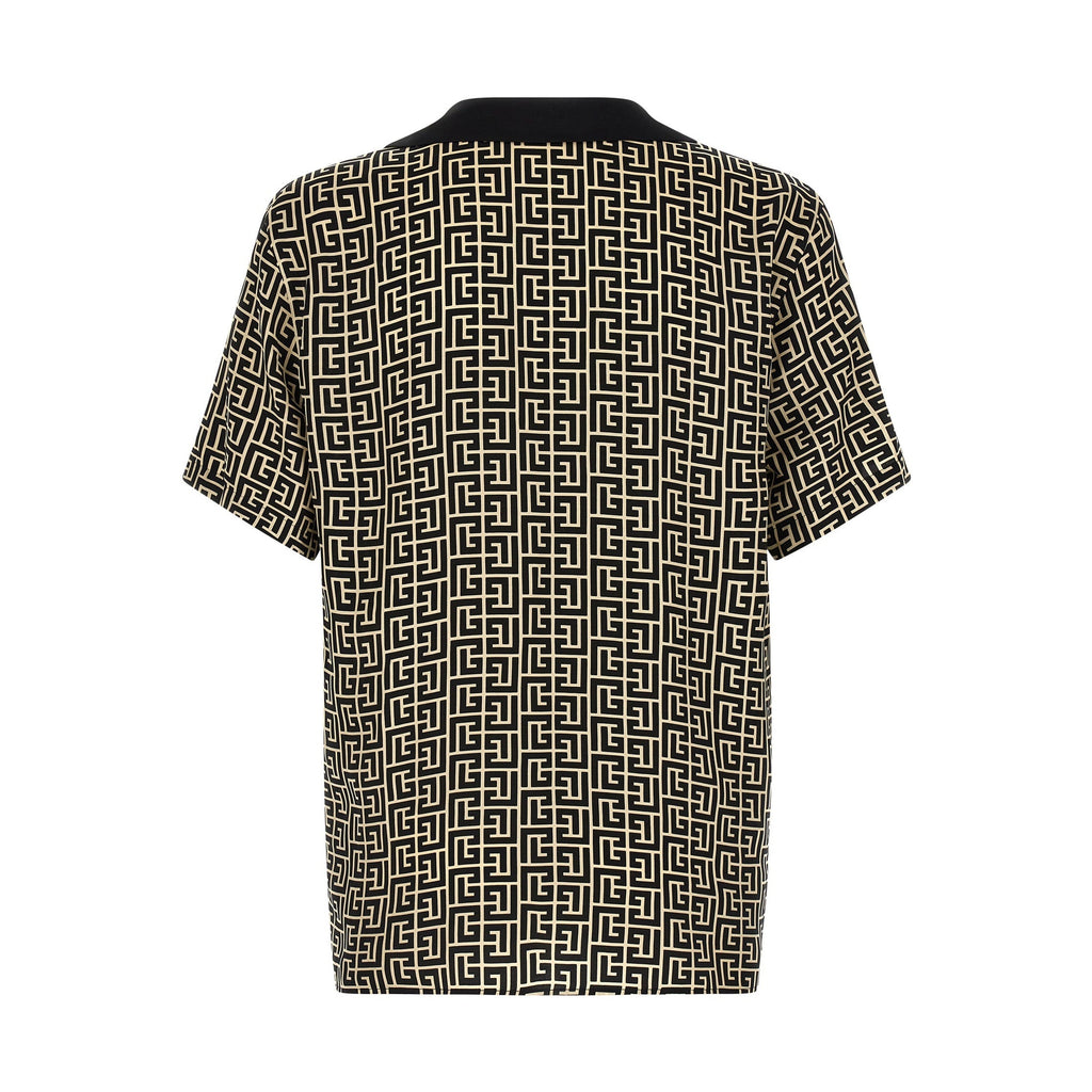 Balmain Bicolor Viscose Blouse