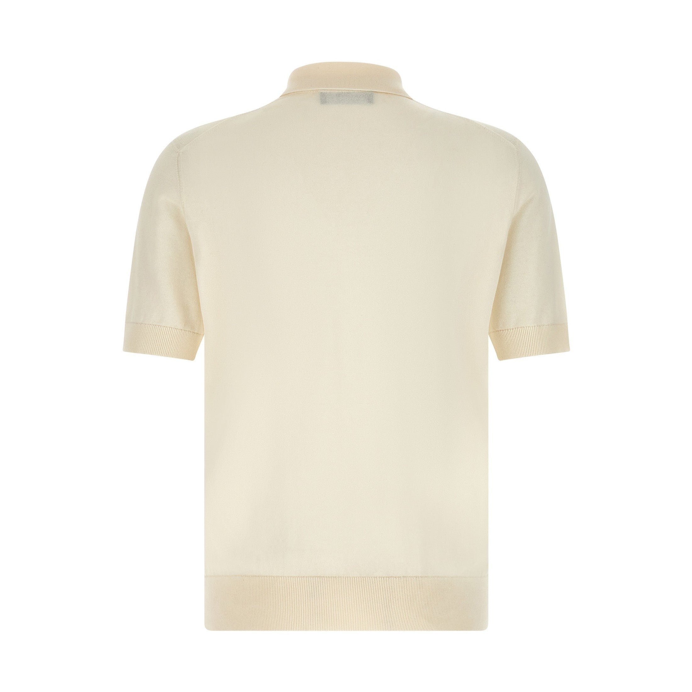 Dolce & Gabbana White Cotton Polo Shirt