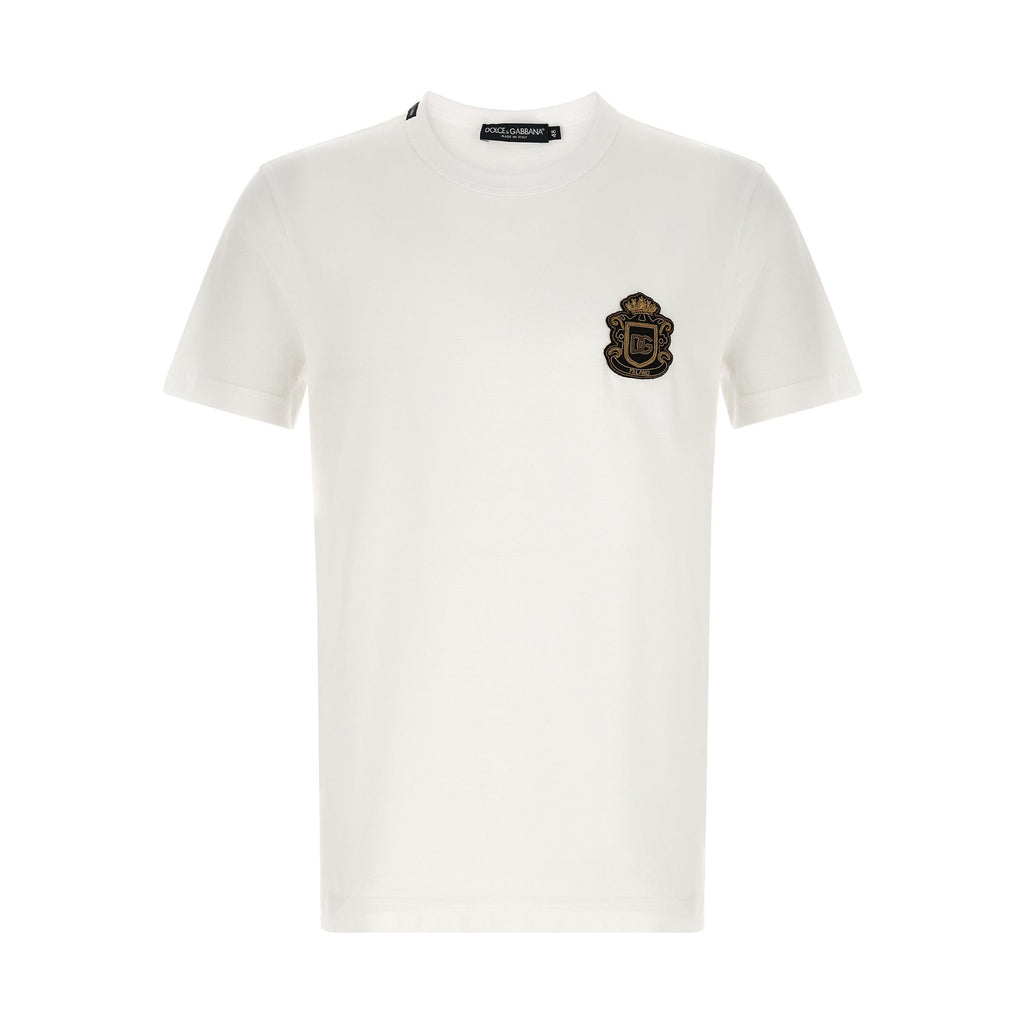 Dolce & Gabbana White Cotton T-Shirt