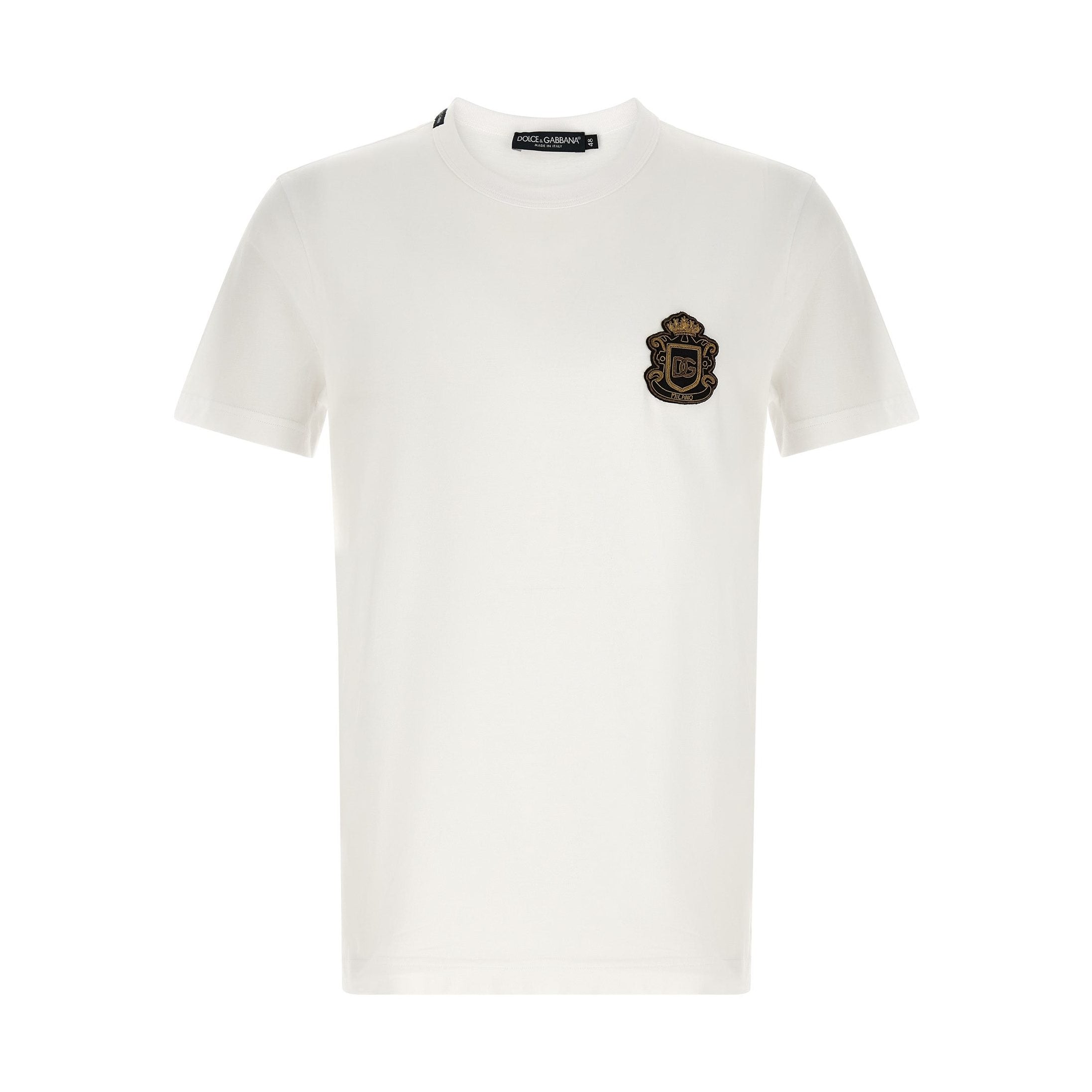 Dolce & Gabbana White Cotton T-Shirt