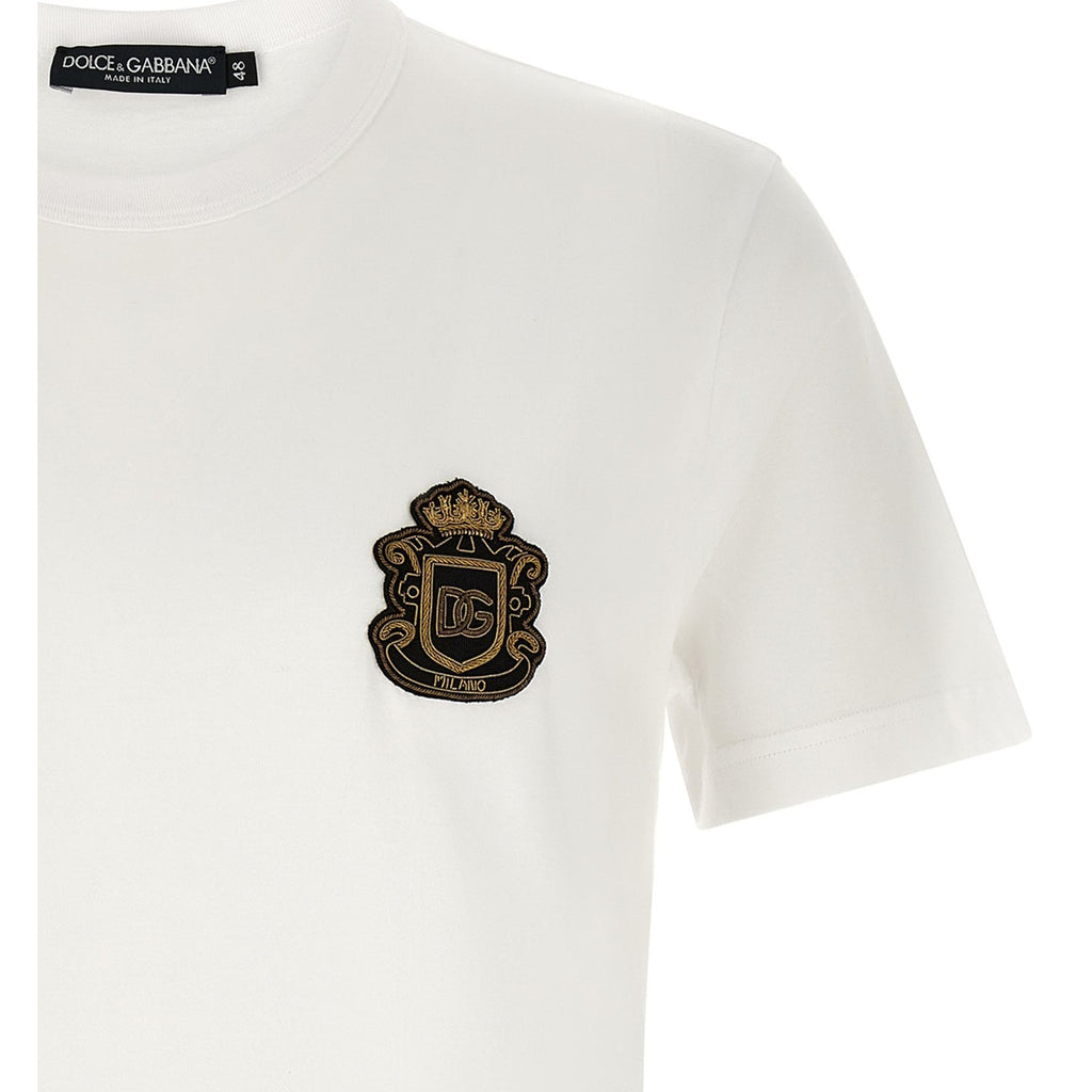 Dolce & Gabbana White Cotton T-Shirt