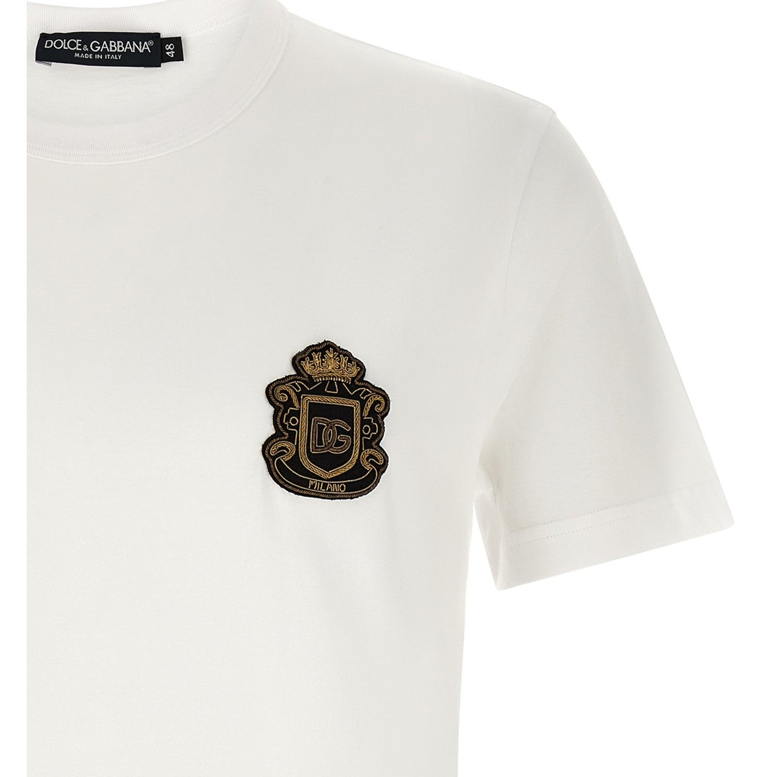 Dolce & Gabbana White Cotton T-Shirt
