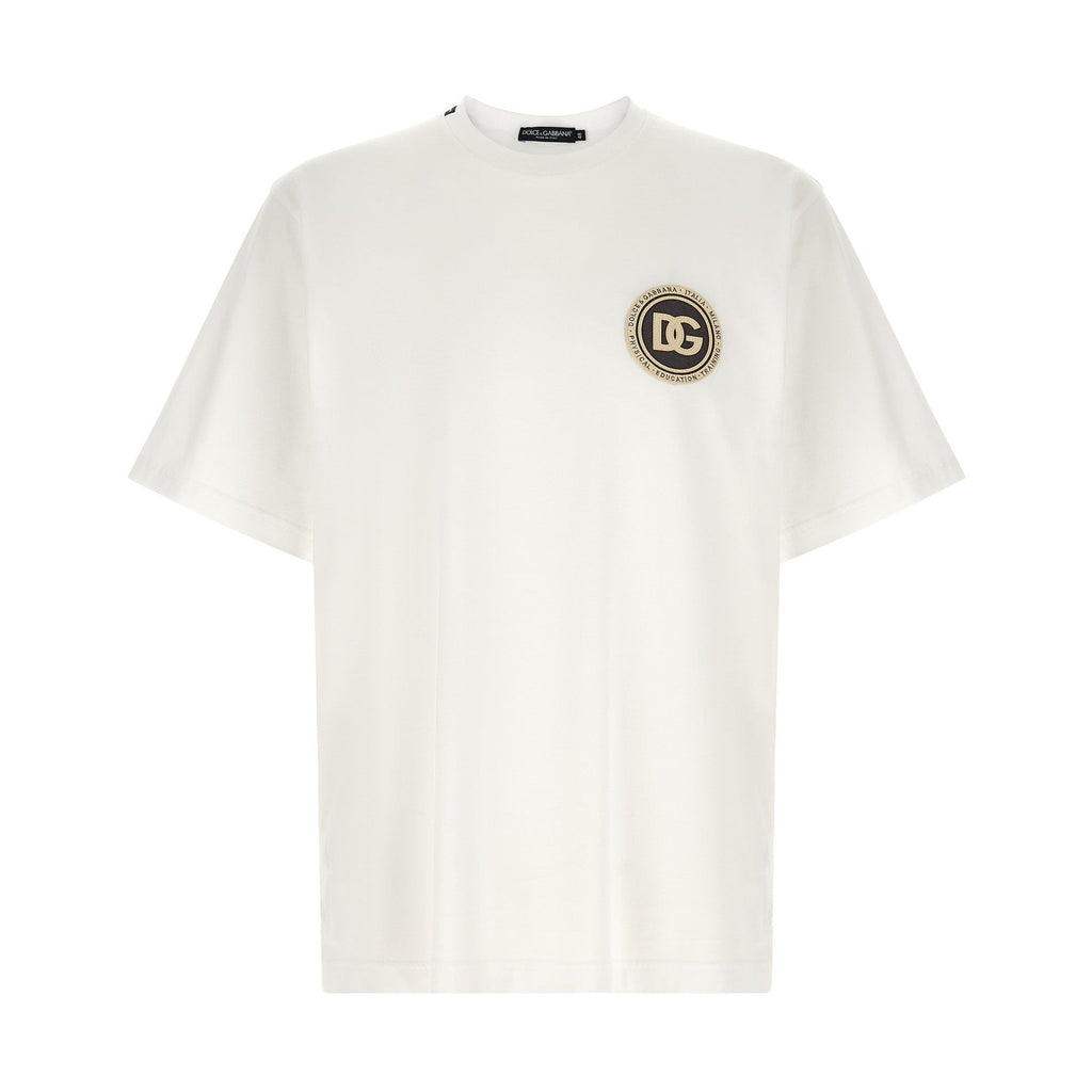 Dolce & Gabbana White Cotton T-Shirt