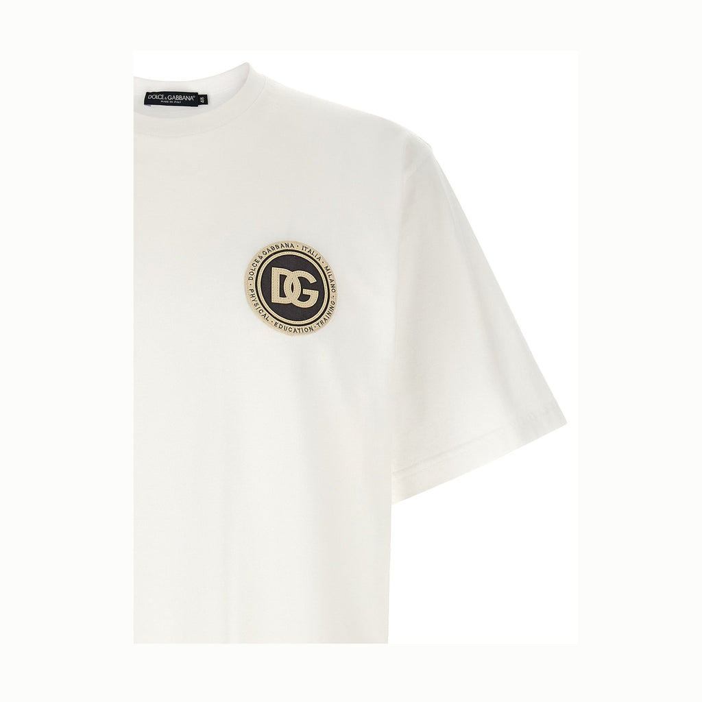 Dolce & Gabbana White Cotton T-Shirt