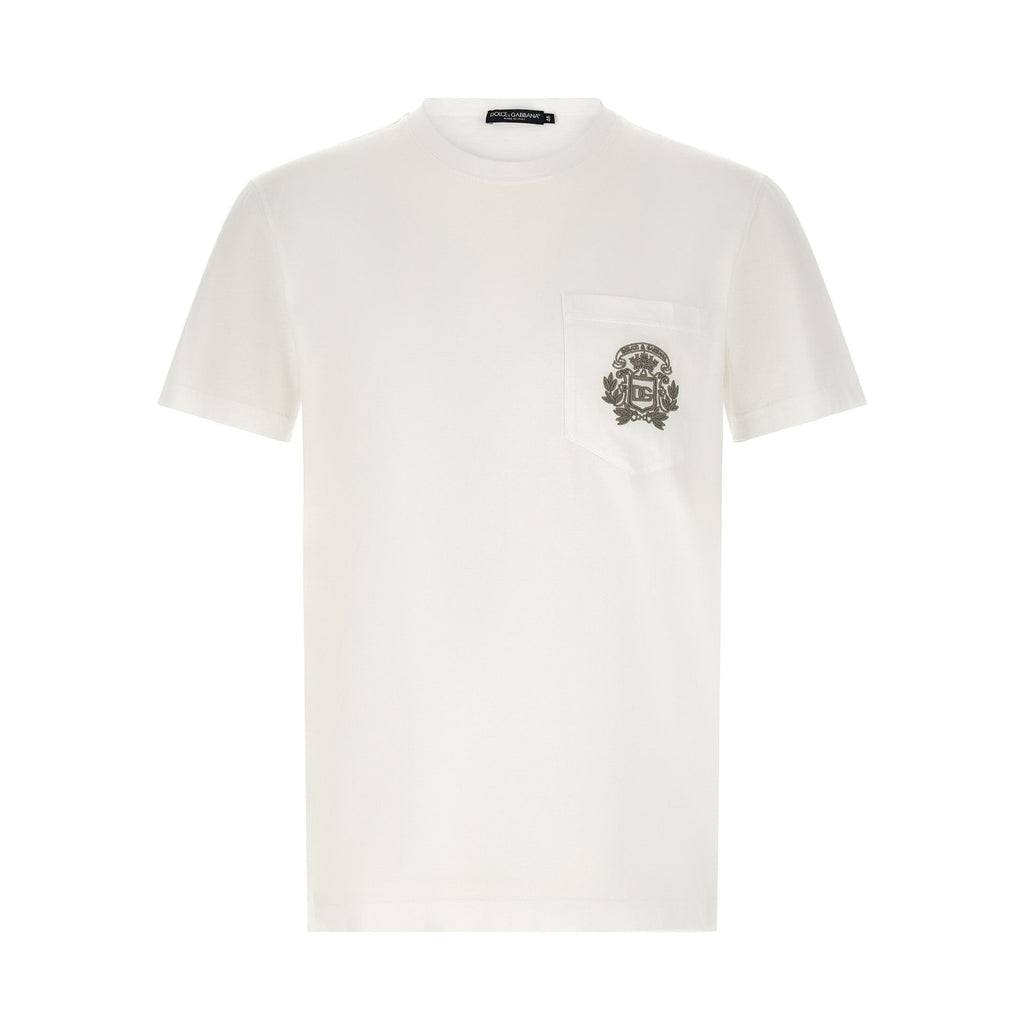 Dolce & Gabbana White Cotton T-Shirt