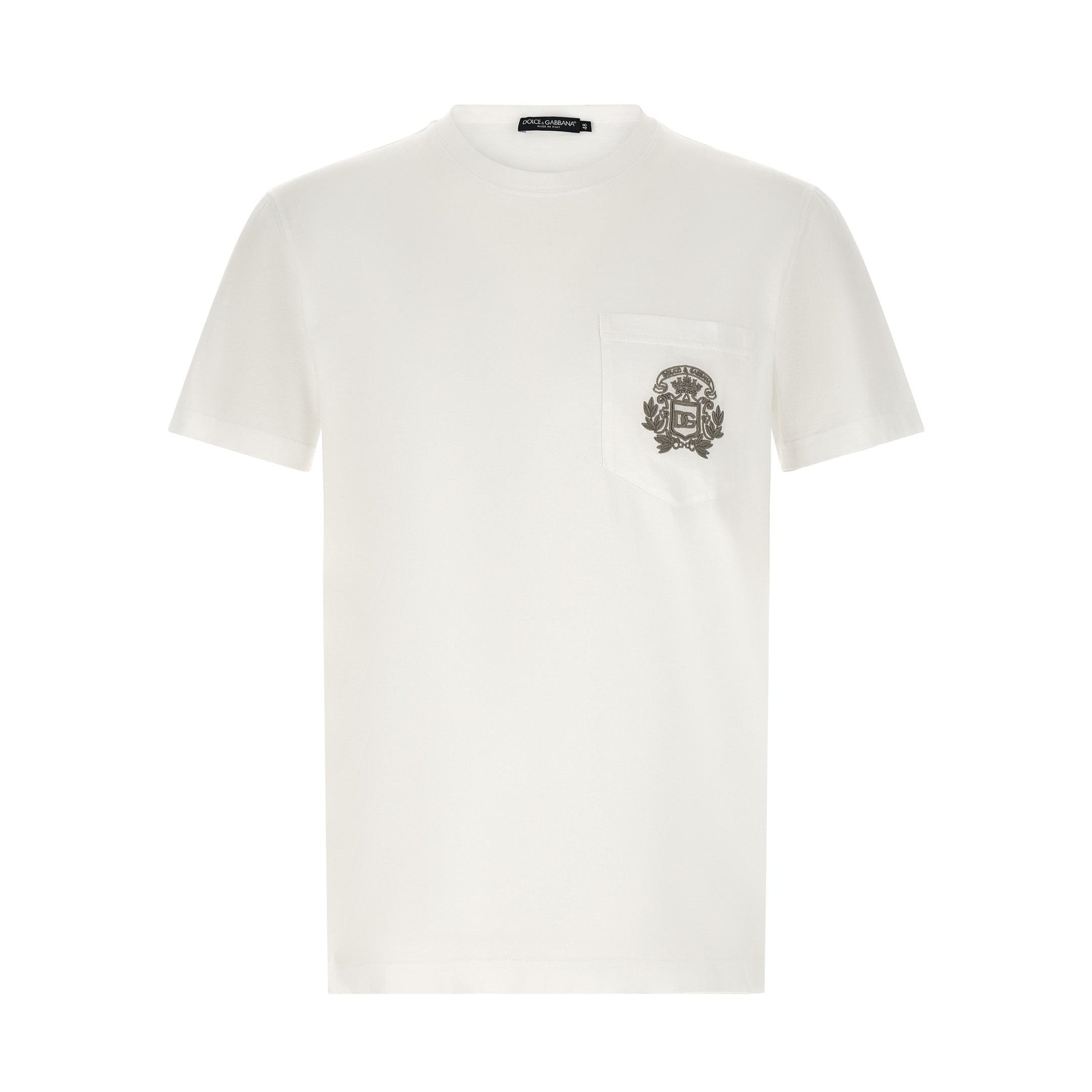 Dolce & Gabbana White Cotton T-Shirt