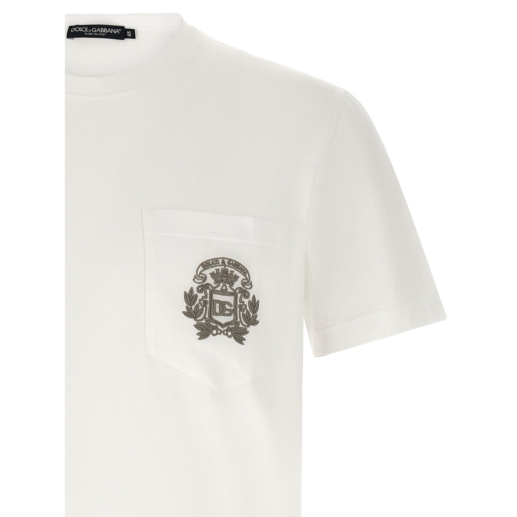 Dolce & Gabbana White Cotton T-Shirt