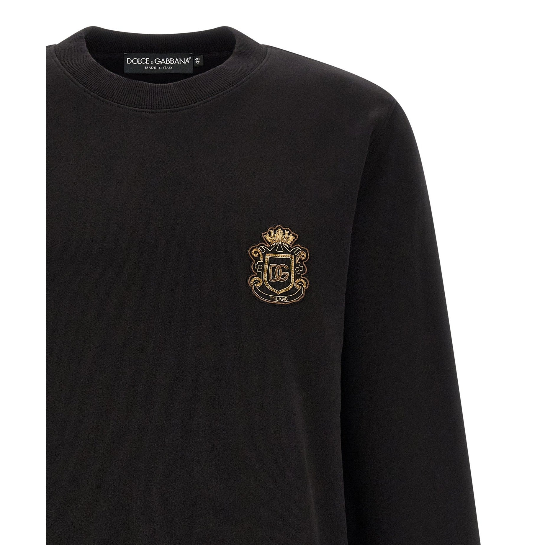 Dolce & Gabbana Black Cotton Sweatshirt